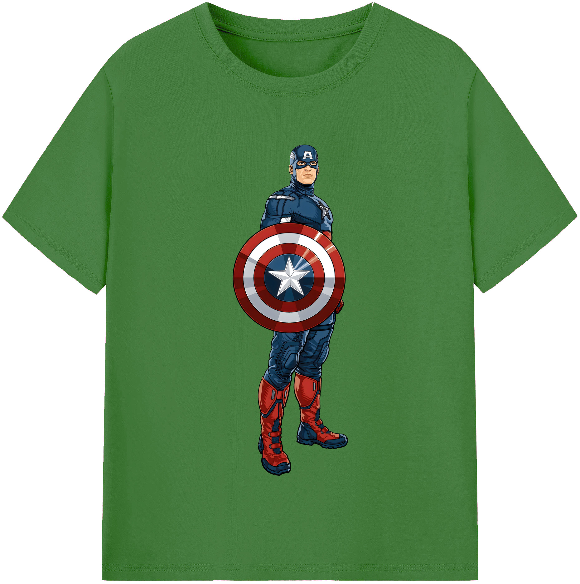 （画像用） アベンジャーズ The Avengers レディースカジュアルプリントTシャツ（綿100％）